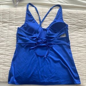 Athleta Women's Blue Swim Top